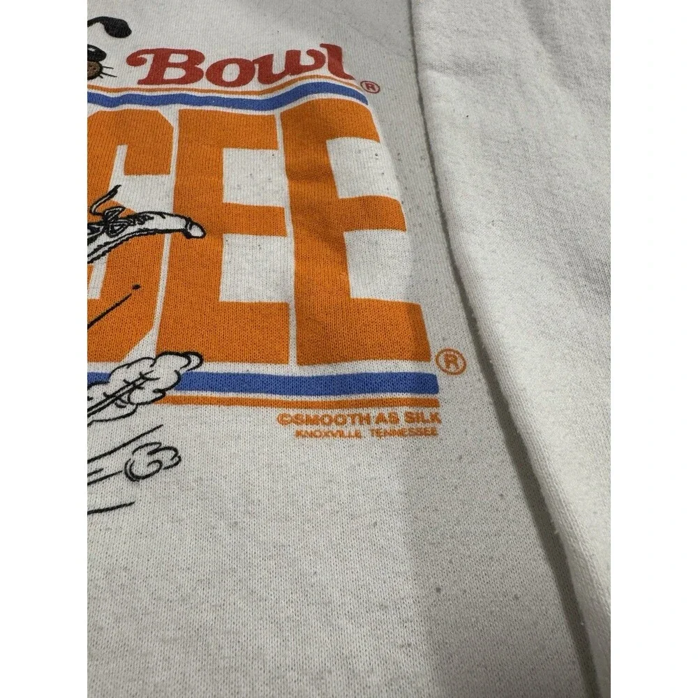 Vintage 90s Large Tennessee Volunteers Sweatshirt Mens Crewneck Cotton Bowl